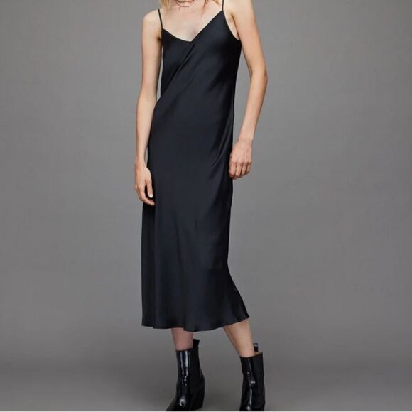 ALLSAINTS Hera Myla Slip Dress Medium $199 NTW - Picture 3 of 9